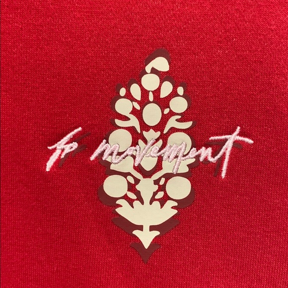 FP MOVEMENT Oversized Final Call Hoodie Cranberry Red NWT - Picture 11 of 12